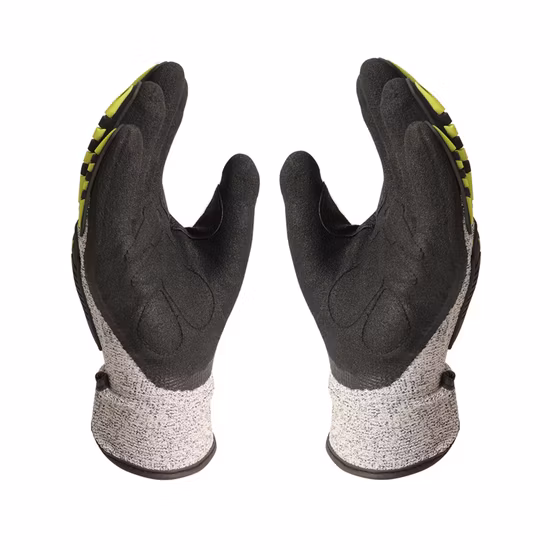 Guanti di sicurezza sul lavoro rivestiti in schiuma di nitrile OEM Palm China di alta qualità